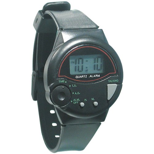Talking Wrist Watch with Alarm EZ to Set & E Z to...