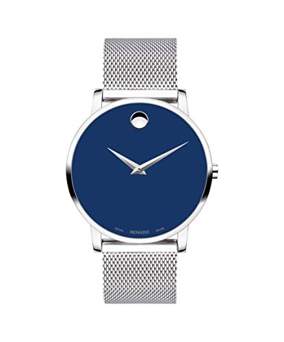 Movado Museum, Stainless Steel Case, Blue Dial, S...