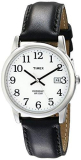 Timex Men’s T2H281 Easy Reader Black Leather Stra…
